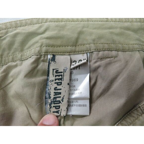 Mens Jeep Jalopy Cargo Pants Hiking Size 36x32 Cotton Brown Photography‎ Pockets - Picture 9 of 9